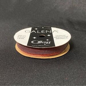 💫 Offray Red Metallic Glittery Craft Ribbon 3/8” x 180”